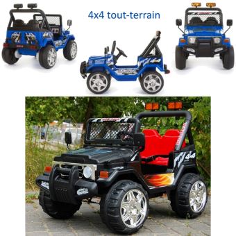 Vehicule Voiture Electrique 4x4 Enfant 2 Places Pneus Gomme Eva