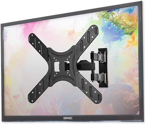 Duronic TVB420 Support mural inclinable pour écran de télévision avec bras extenseur - 17 à 56 pouces / 43 à 142 cm - VESA 400 / 200 / 100 / 75