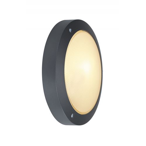 BULAN applique, ronde, anthracite, E14, max. 60W, verre satiné - Slv