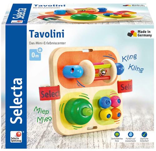 Selecta jeu d'activité Tavolini junior 14 x 14 cm en bois