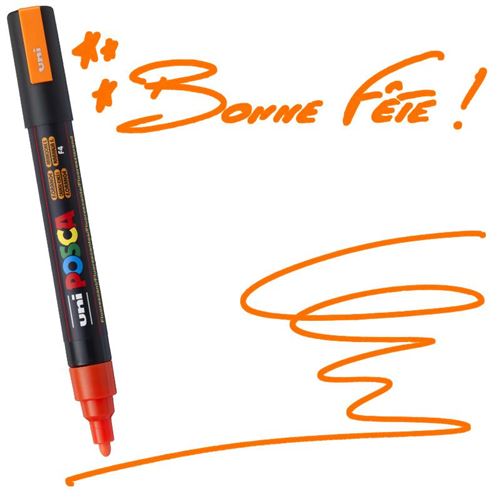 Marqueur de peinture Uni Posca PC-5M, stylos à pointe moyenne, 1.8