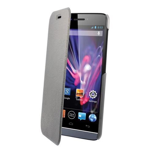 Etui folio swiss charger pour wiko wax noir