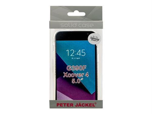 PETER JÄCKEL PROTECTOR Solid - Coque de protection pour téléphone portable - plastique - clair - pour Samsung Galaxy Xcover 4