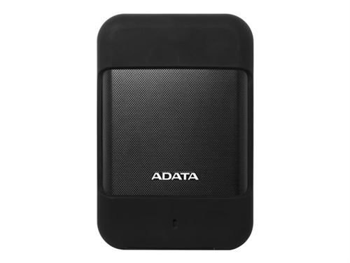 ADATA Durable HD700 - Vaste schijf - gecodeerd - 2 TB - extern (draagbaar) - 2.5 - USB 3.1 - 256-bits AES - zwart