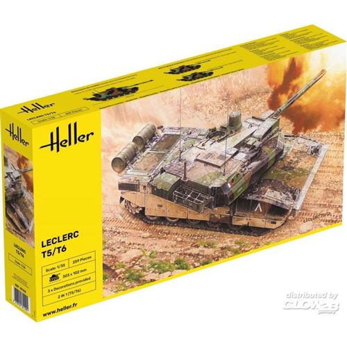 Maquette Heller Char Leclerc t5/t6 1/35 (Version 2023)- 1/35 - Maquet