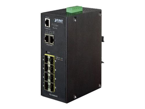 PLANET IGS-10080MFT - commutateur - 8 ports - Géré - Montage sur rail DIN