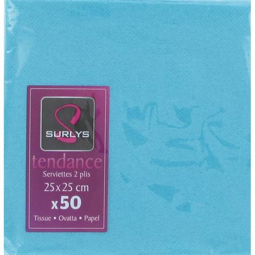 50 serviettes cocktail 25*25 - caraibes