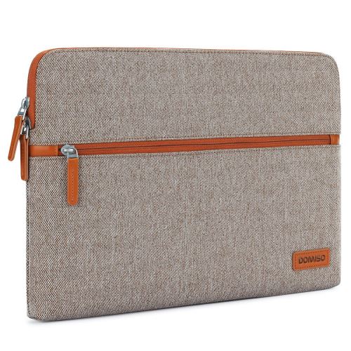 DOMISO 13-13,3 Pouces Housse Pochette en Toile de Protection Ordinateur Portable Etui Sac pour Apple MacBook Pro 13 Retina/Dell