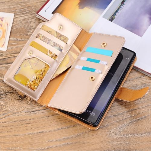 Galaxy Note 8 Housse Etui Cuir PU Horizontal Doré ALS52279