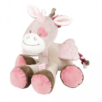 Peluche 28cm jade la licorne nattou Peluche Achat prix fnac