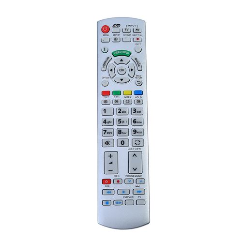 Générique Noir Télécommande Tv Pour Panasonic N2qayb000504 N2qayb000673 N2qayb000785 Tx-L37ew30 Tx-L42es31 - Image 1