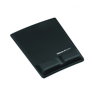 Tapis de souris avec repose-poignet Fellowes Lycra Noir - 1