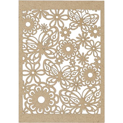 Creotime patron carton 10,5 x 14,8 cm 10 pièces blanc