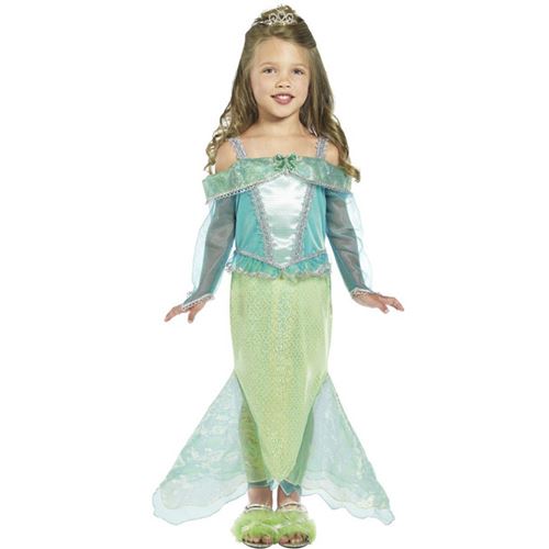 Déguisement Princesse Sirène Fille 3/4 Ans Vert 36165t2 Smiffys 3/4 ANS - 36165T2 Smiffys