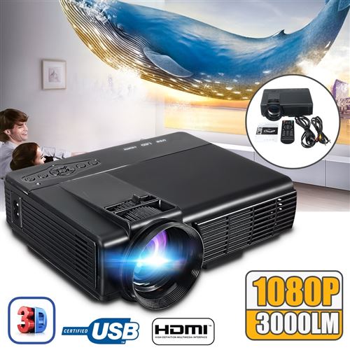 3000 Lumens 165inch USB Portable Home Theater Beamer Systems Media Player Réglementations européennes