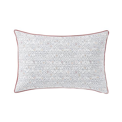 Essix - Taie d'oreiller Alchimie en Percale de coton Blanc - 50 x 75 cm