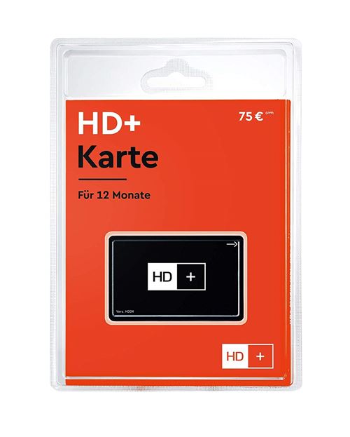 Carte HD+ 12 Mois de qualité HD pour TV