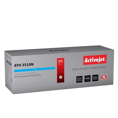 ActiveJet ATH-351AN Cartouche de toner Cyan 1 pièce(s) - Cartouches de toner (1100 pages, Cyan, 1 pièce(s))