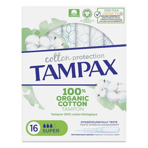 Tampons Super ORGANIC Tampax (16 uds)