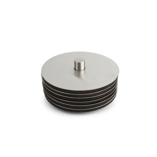 Aerts set de 6 sous-verres inox - 10cm - rond 610316