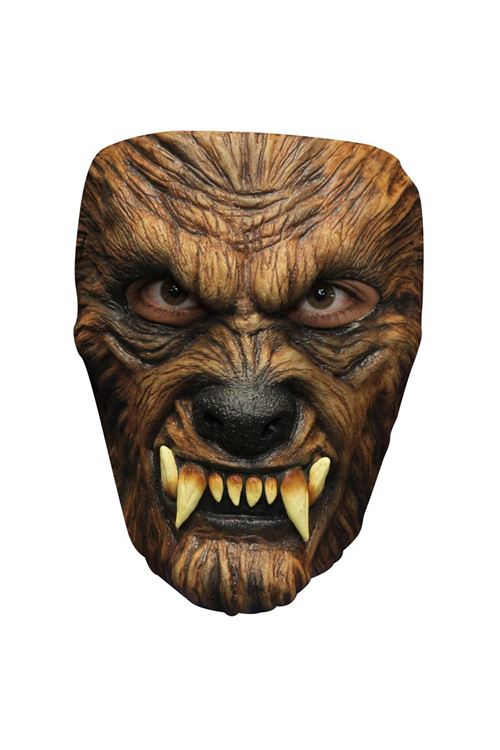 Masque loup feroce en latex adulte