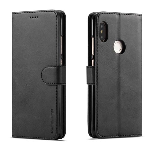 Etui en PU lc.imeeke noir pour votre Xiaomi Redmi Note 5 Pro/Note 5