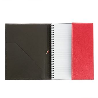 NATURE CARNET EN COTON ET PAPIER RECYCLE ROUGE