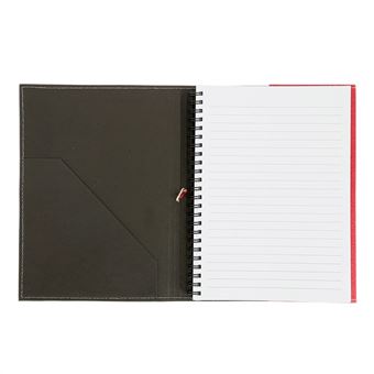 NATURE CARNET EN COTON ET PAPIER RECYCLE ROUGE