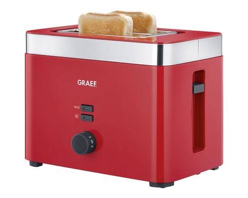 Grille-pain Graef TO63EU rouge acier inoxydable