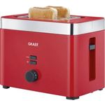 Grille-pain Graef TO63EU rouge acier inoxydable