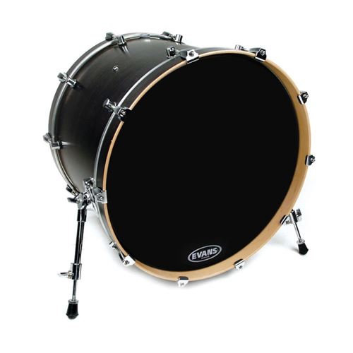 Evans BD20RB-NP - Peau de résonance de grosse caisse noire EQ3, pas d'ouverture 20 pouces Noir