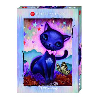 Puzzle Heye Jeremiah Ketner Chat Noir rêveur 1000 pièces