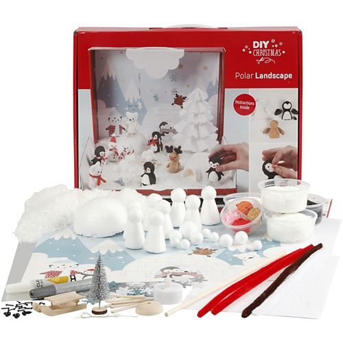 Foam Clay ensemble de mat&eacute;riaux pour un pays d'hiver merveilleux