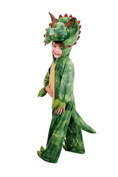 Costume Enfant Dinosaure Triceratops - Vert - 116 cm
