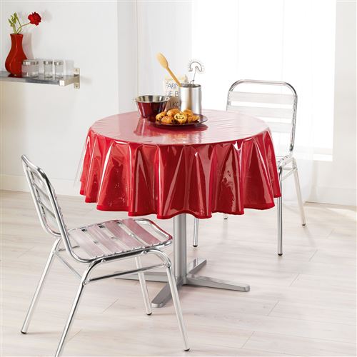 nappe cristal ronde (0) 140 cm pvc uni 15/100e transparent