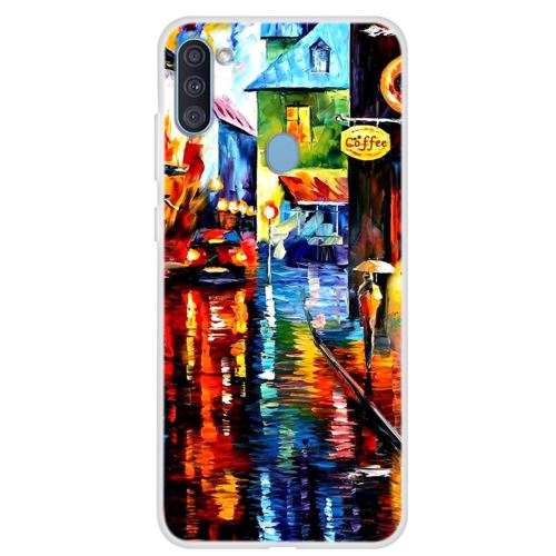 Coque en TPU impression de motifs rue pour votre Samsung Galaxy A11