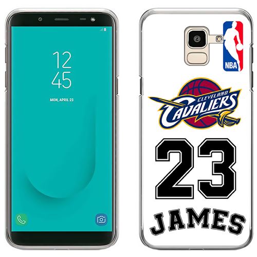 Coque pour Samsung Galaxy J6 -  Lebron James Blanc