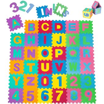 12 Pcs Dalles Mousse Doux Tapis pour Enfants Bébé Puzzle Tapis en Mousse  EVA Activité Tapis