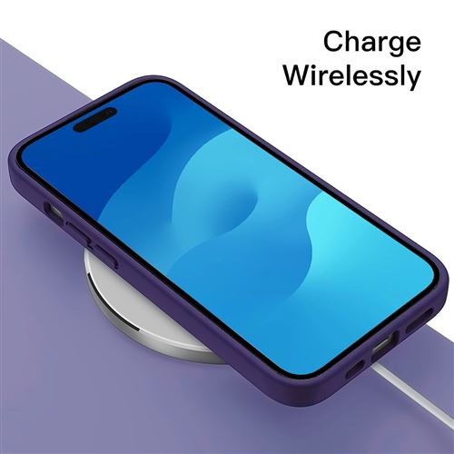 Selencia Coque silicone avec cordon amovible pour iPhone 15 Pro Max - Vert  foncé