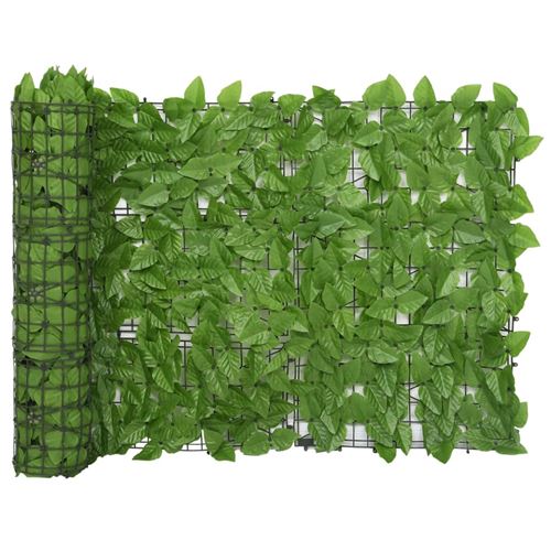 VidaXL Écran de balcon avec feuilles vert 600x75 cm