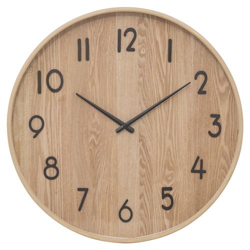 Non Communiqué Beige Horloge D55 Ivana Bois Clair Atmosphera