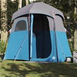 vidaXL Tente de douche 2 personnes bleu imperméable, tente, tente de jardin, abri d'extérieur, tente de camping, abri de 4009534