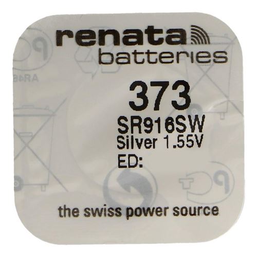 RENATA Pile bouton Silver Oxyde 373 / SR916 SW 0% mercure