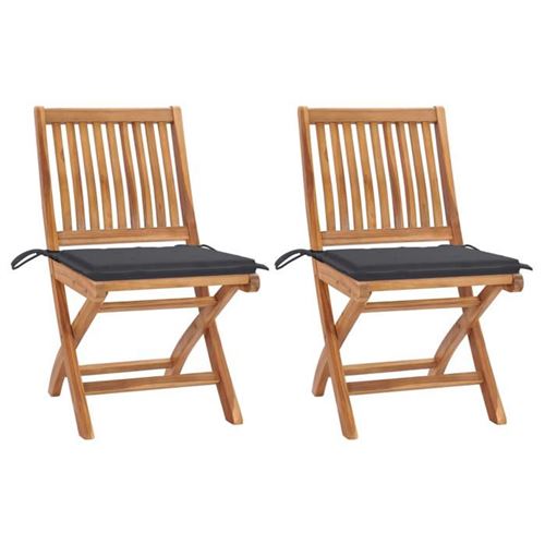 Vidaxl Chaises Jardin Pliables 2 Pcs - Image 3