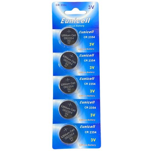 5 piles bouton Eunicell CR2354 au Lithium