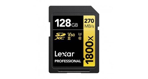 Carte mémoire SD Lexar SDXC 128 Go Noir et Jaune