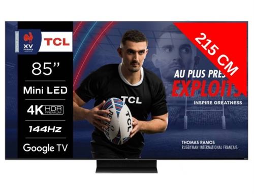 TCL TV QLED 4K 214 cm QLED Mini LED 85MQLED80