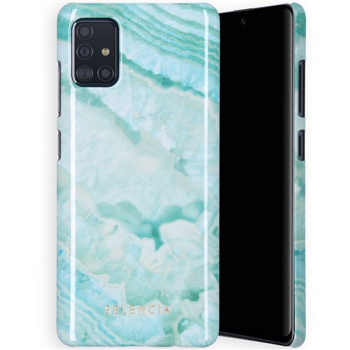 Coque pour Samsung Galaxy A71 Selencia Turquoise/Turquoise