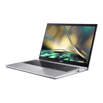 Acer Aspire 3 A315-59 - Intel Core i5 - 1235U / jusqu'à 4.4 GHz - Win 11 Home - Carte graphique Intel Iris Xe - 16 Go RAM - 512 Go SSD - 15.6" 1920 x 1080 (Full HD) - Wi-Fi 5 - Argent pur - clavier : Suisse Allemand