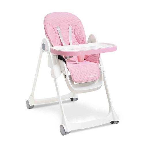 Interbaby Chaise Haute Plissable Mod. Comfort Eat Rose